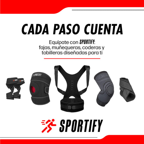 SPORTIFY Par de Vendajes de Tobillo de Compresión