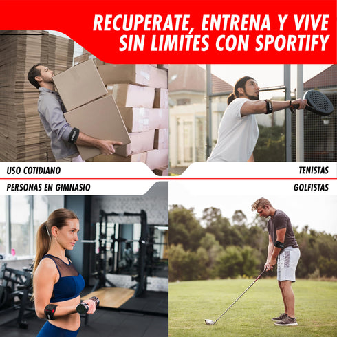 SPORTIFY Codera Ajustable con Almohadilla de Compresión