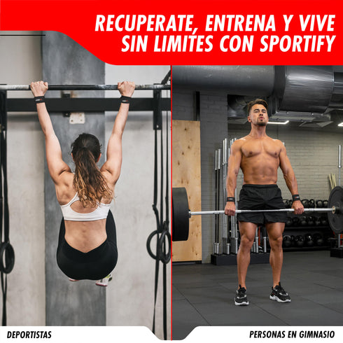 SPORTIFY Par de Straps para Levantamiento de Pesas