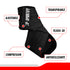 SPORTIFY Par de Vendajes de Tobillo Ajustables