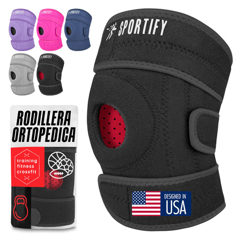 SPORTIFY Rodillera Ortopédica con Estabilizadores Laterales