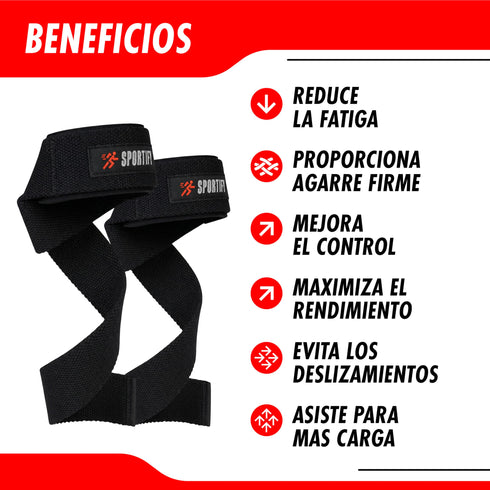 SPORTIFY Par de Correas de Muñeca para Gimnasio