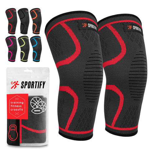 SPORTIFY Par de Rodilleras de Compresión sin Costuras