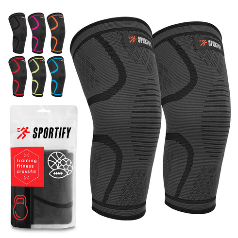 SPORTIFY Par de Rodilleras de Compresión sin Costuras