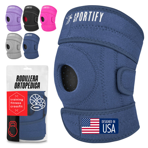 SPORTIFY Rodillera Ortopédica con Estabilizadores Laterales