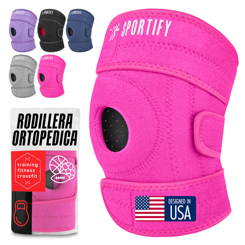 SPORTIFY Rodillera Ortopédica con Estabilizadores Laterales