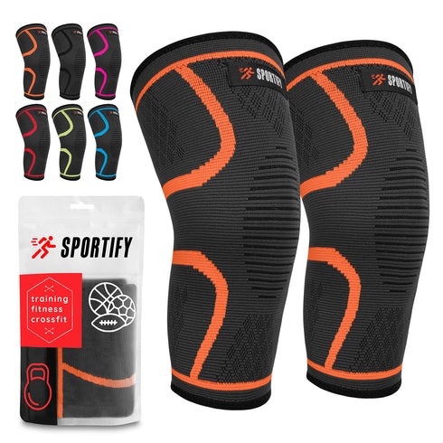 SPORTIFY Par de Rodilleras de Compresión sin Costuras