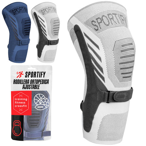 SPORTIFY Rodillera Ortopédica Ajustable con Soporte de Rótula