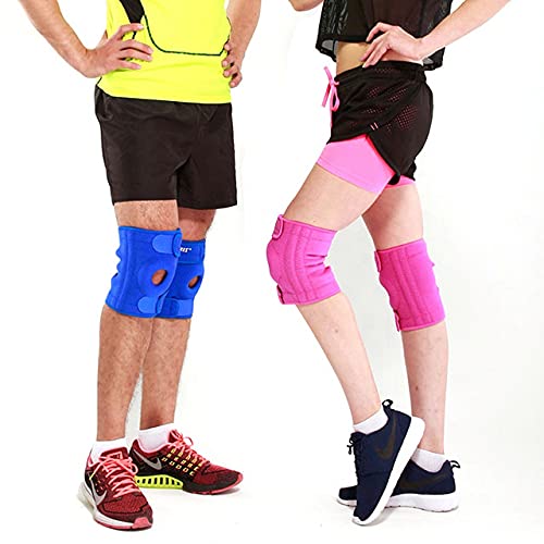 SPORTIFY Rodillera de Compresión para Estabilidad y Alivio del Dolor de Rodilla de Neopreno con Arillo de Gel Integrado para Soporte de Rótula Meniscos de las Rodillas Transpirable para Correr, Basketball, Spinning, Gimnasio, Crossfit, Pilates. Talla ÚNI