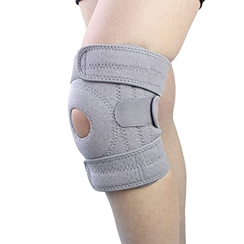 SPORTIFY Rodillera de Compresión para Estabilidad y Alivio del Dolor de Rodilla de Neopreno con Arillo de Gel Integrado para Soporte de Rótula Meniscos de las Rodillas Transpirable para Correr, Basketball, Spinning, Gimnasio, Crossfit, Pilates. Talla ÚNI