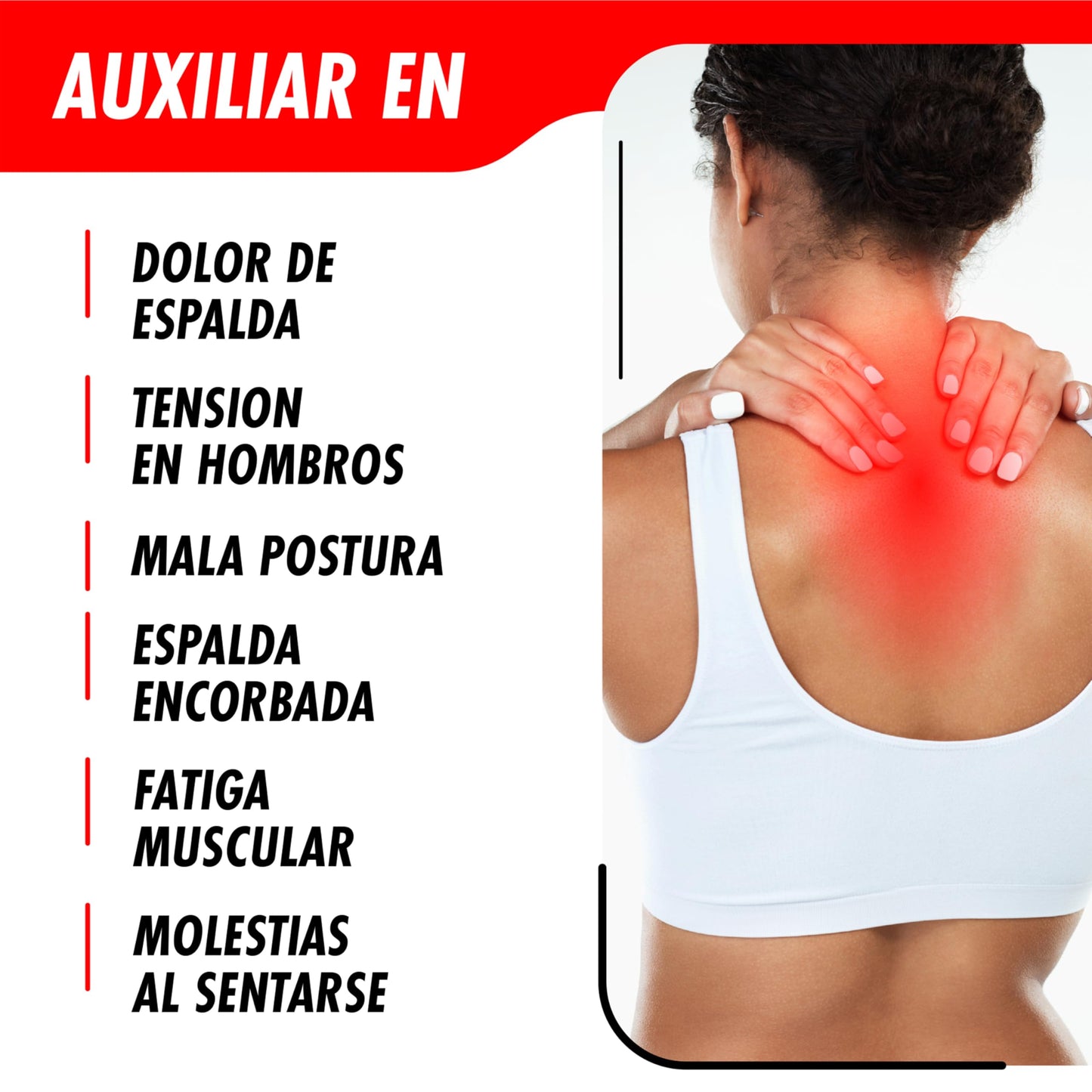 SPORTIFY Corrector de Postura de Espalda Completa